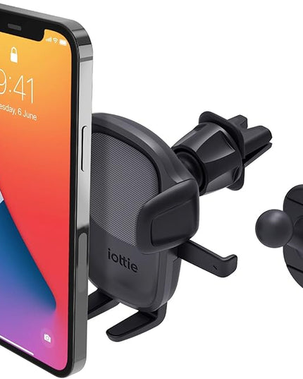 iOttie Easy One Touch Signature Air Vent & Flush Mount Combo - Universal Car Mount Phone Holder for iPhone, Google, Samsung, Moto, LG, and all other Smartphones
