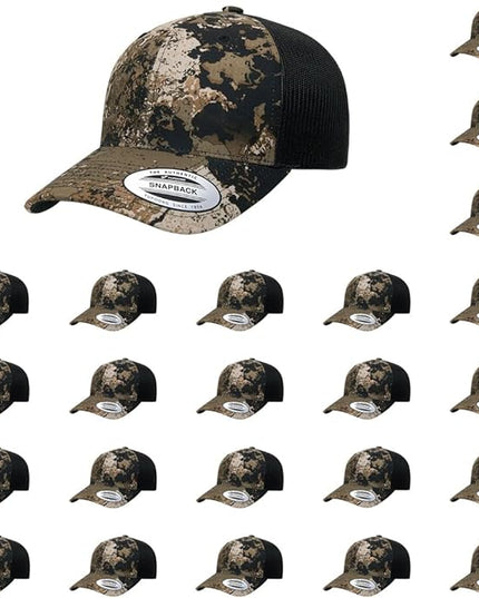Yupoong Classic Premium Mesh 6 Panel Retro Trucker Cap | Mid Profile Snapback | OSFA | Bulk Pack Available