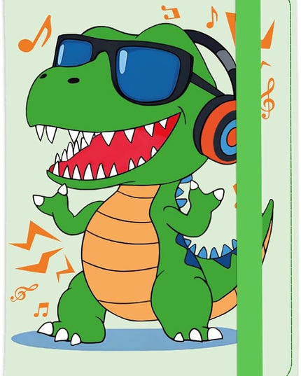 Dinosaur Passport Holder Cover Cute Green Travel Wallet Passport Case with Credit Card Slots for Women Men Travelling Essentials for Flying