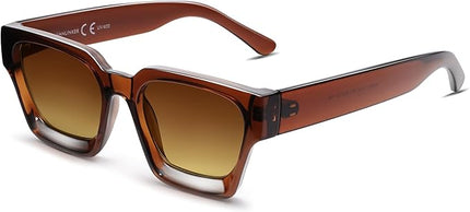VANLINKER Thick Square Sunglasses for Men Women Retro Chunky Rectangle Shades UV400 Protection VL9731