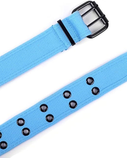 Boxed Gifts Parquet Casual Canvas Belt - Double Hole, Double Grommets for Men & Women