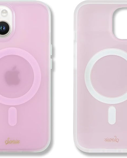 Sonix Protective Phone Case for iPhone 15, 14, 13 | Compatible with Magsafe | 10ft Drop Tested | Jelly Pink