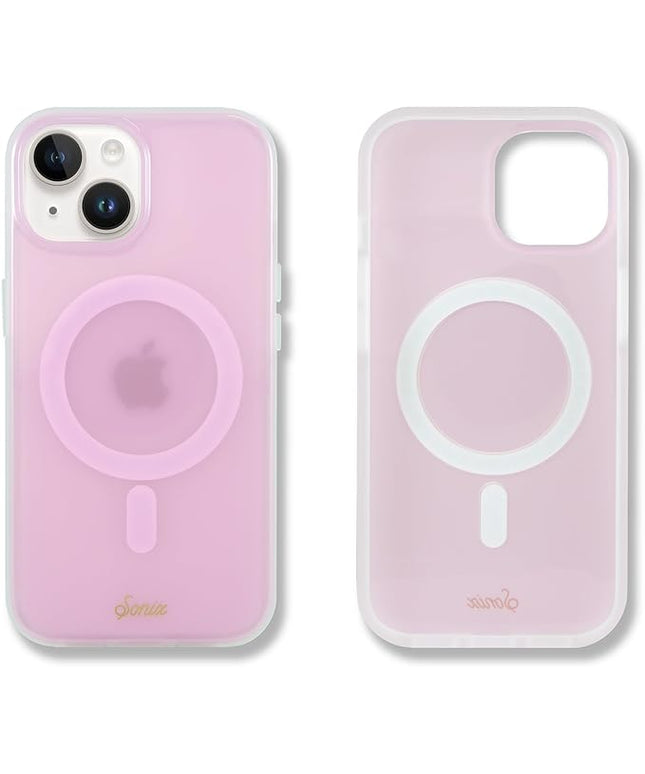 Sonix Protective Phone Case for iPhone 15, 14, 13 | Compatible with Magsafe | 10ft Drop Tested | Jelly Pink