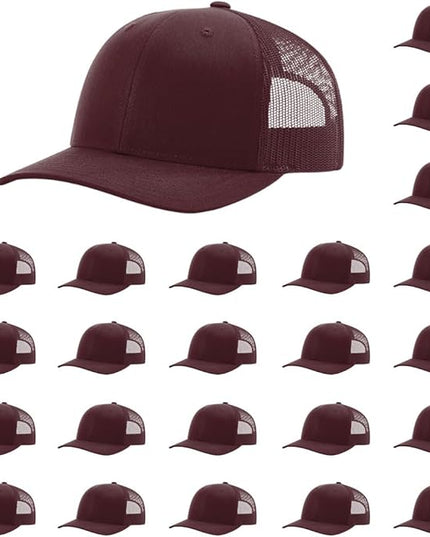 Richardson 112 Classic Six-Panel Adjustable Snapback Trucker Cap | Bulk Packs Available