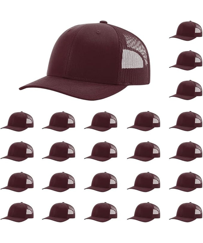 Richardson 112 Classic Six-Panel Adjustable Snapback Trucker Cap | Bulk Packs Available