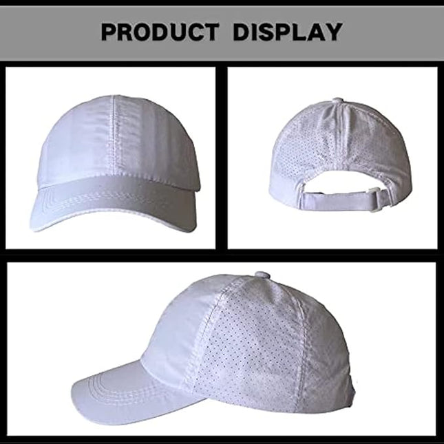 VOASTEK Running Hats for Men Baseball Cap Outdoor Essentials Runner Hat Jogging Cap Tennis Golf Workout Hats