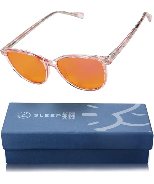 100% Blue Light Blocking Glasses - Women + Men - Better Sleep - Anti Eye Strain Protection - Computer Screens Gaming