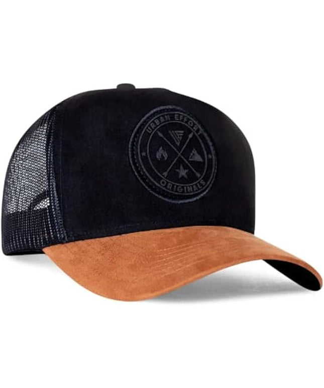 Urban Effort Mesh Back Cap - for Men and Women Baseball Hat 5-Panel Trucker Hat - Great Snapback Closure for Hunting & Hiking