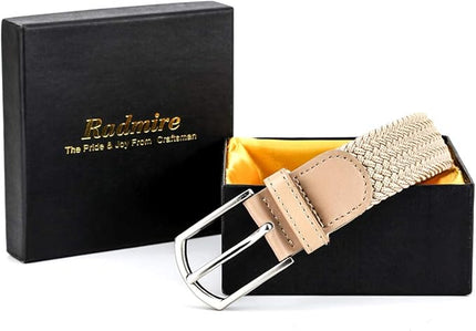 Braided Canvas Woven Elastic Stretch Belts for Men/Women/Junior with Multicolored