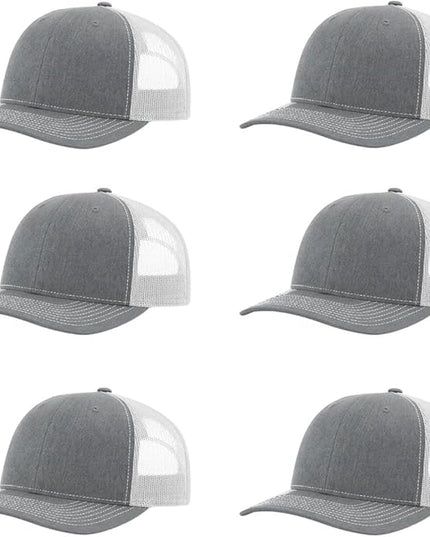Richardson 112 Classic Six-Panel Adjustable Snapback Trucker Cap | Bulk Packs Available