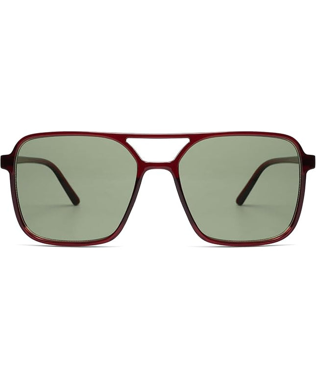 SOJOS Trendy Vintage Aviator Square Sunglasses For Womens Mens Retro 70s UV400 Women Sun Glasses SJ2327