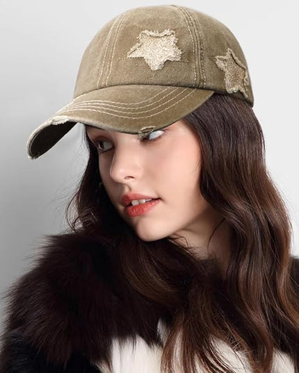 YeeHeen Ponytail Baseball Cap for Women High Messy Bun Caps Washed Cotton Hats