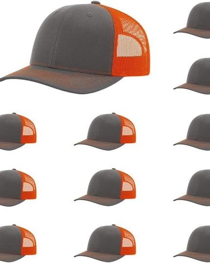 Richardson 112 Classic Six-Panel Adjustable Snapback Trucker Cap | Bulk Packs Available