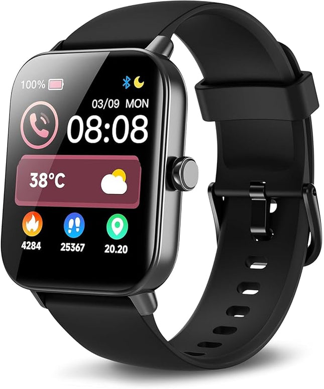 Smart Watches for Men Women, Alexa Built-in, 1.8" Smartwatch with Heart Rate/SpO2/Sleep/Stress, IP68 Waterproof Fitness Tracker with Bluetooth Call (Answer/Make), 101+ Sports Modes, for Android iPhone