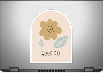 (3PCS) Good Day Flowers Leaves Sticker for Phone Tablet Laptop Car Truck Window | 2" Sticker