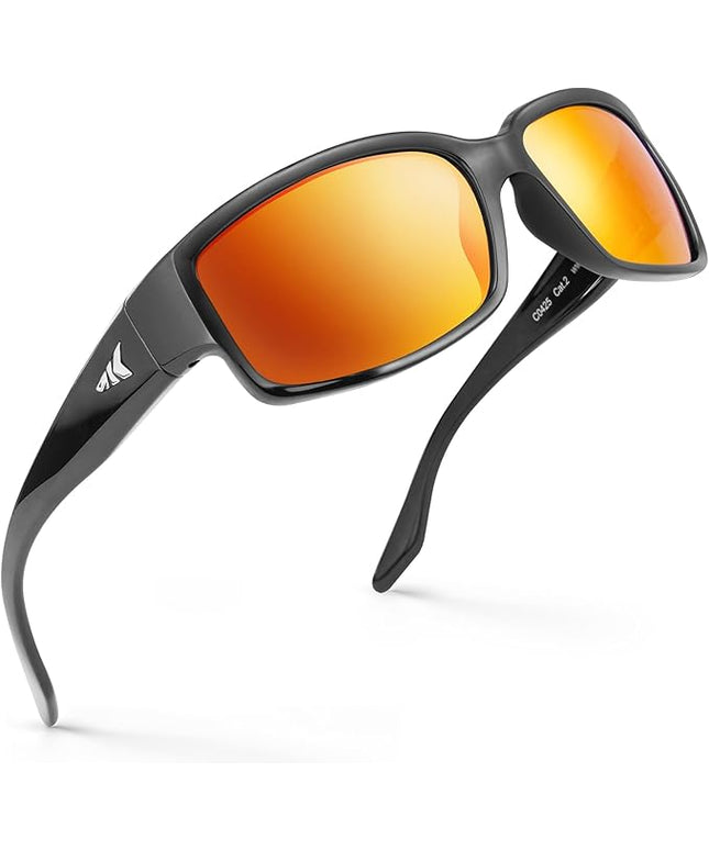 KastKing Skidaway Polarized Sport Sunglasses for Men and Women,Ideal for Driving Fishing Cycling and Running,UV Protection