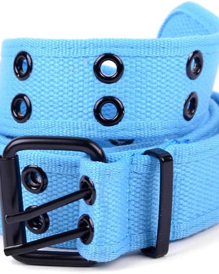 Boxed Gifts Parquet Casual Canvas Belt - Double Hole, Double Grommets for Men & Women