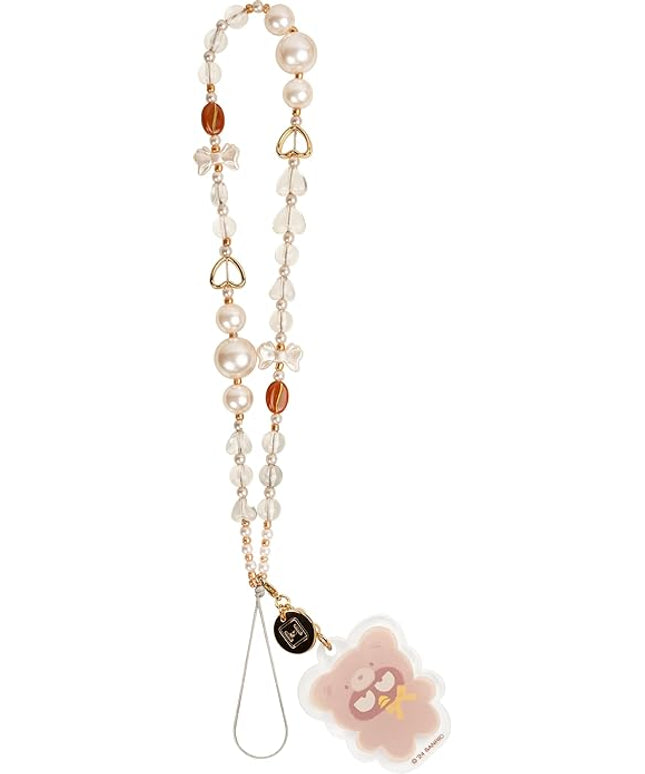 iFace Hello Kitty and Friends Beaded Wristlet Universal Charm Strap [Latte Bear Series] – Cute Wrist Strap for Cell Phone Camera Keys AirPods