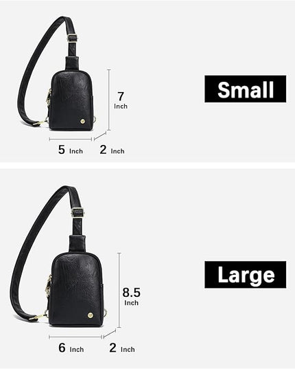 INICAT Sling Bag for Women Touchscreen Small Crossbody Cell Phone Purse Fanny Pack