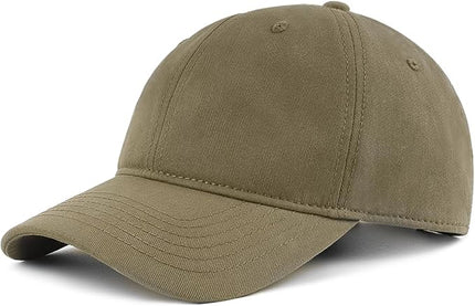 Zylioo XL XXL Oversize Baseball Cap, 100% Cotton Adjustable Dad Hat for Big Heads 23.5"-25.5", Soft Crown Large Size Cap