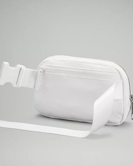 YOSHUYUKI Fanny Pack Crossbody Bag Trendy Waterproof Small Sling Cross Body Purse for Women Men Fashion Waist Packs Mini Belt Pouch Chest Bum Hip Bag Lulu Dupes for Travel Vacation Running Frost