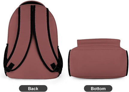 Fashion Marsala Backpack Lightweight Large Capacity Laptop Daybag for Travel Work