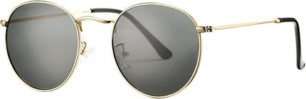 Pro Acme Small Round Metal Polarized Sunglasses for Women Retro Designer Style