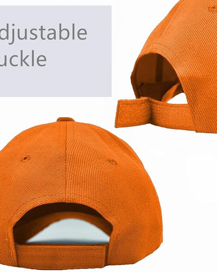 Glory Max Plain Baseball Cap Hook & Loop Strap Adjustable Solid Blank Curved Visor Hat