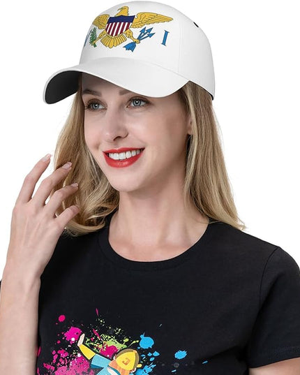 Cute Flag Baseball Cap Hats for Women Men Trucker Hat Patriotic Adjustable Snapback Ball Cap Hat