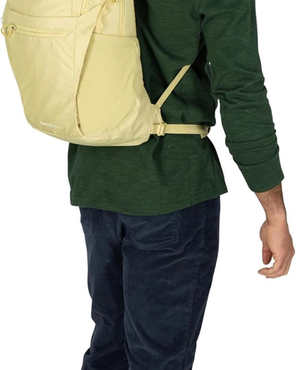 Osprey Daylite Plus Commuter Backpack - Lightweight, Everyday Pack with Laptop Sleeve and Water Bottle Pockets - Ideal for Work, School, and Travel with Versatile Storage, Daisy Print Sevres Blue