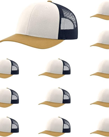 Richardson 112 Classic Six-Panel Adjustable Snapback Trucker Cap | Bulk Packs Available