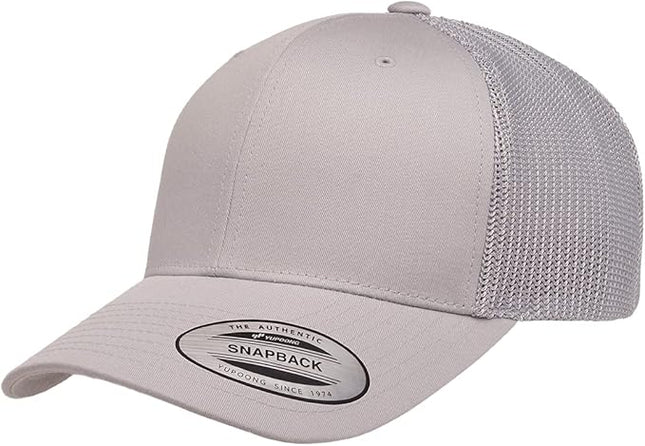 Yupoong Classic Premium Mesh 6 Panel Retro Trucker Cap | Mid Profile Snapback | OSFA | Bulk Pack Available