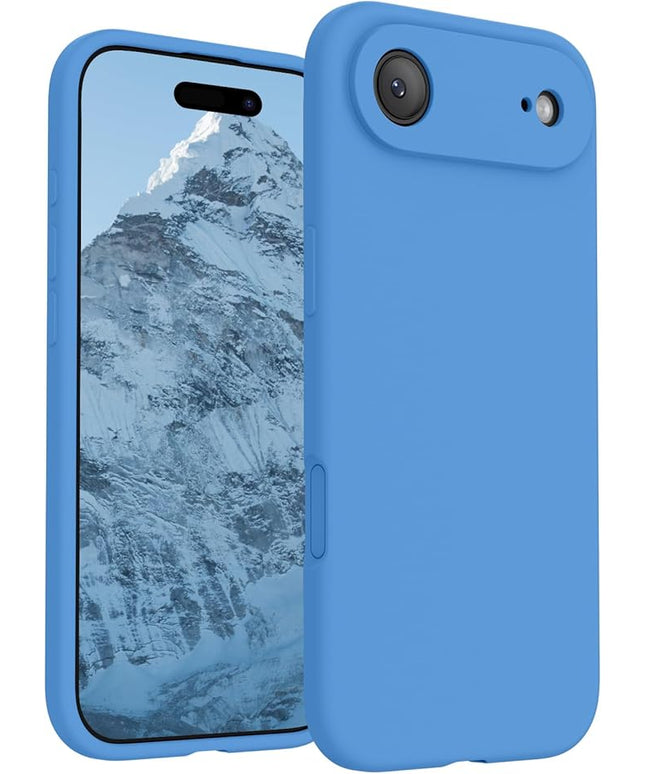 FireNova Magnetic for iPhone Air Case, Compatible with MagSafe, [Integrated Silicone Camera Control Button] [Camera Protection] Microfiber Lining Phone Case for iPhone 17 Air, 6.5", Blue