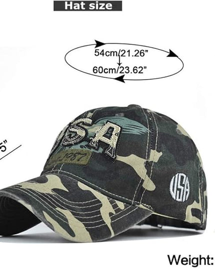 VOASTEK Running Hats for Men Baseball Cap Outdoor Essentials Runner Hat Jogging Cap Tennis Golf Workout Hats