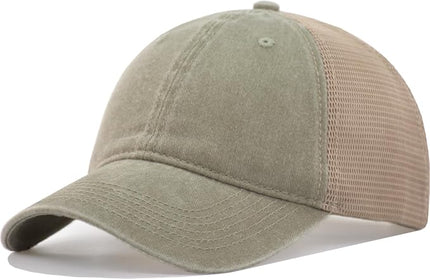Comfy Vintage Trucker Baseball Hat- M/L/XL/XXL Women Men Unstructured Washed Dad Cap | Snapback | Soft Crown | Soft Mesh