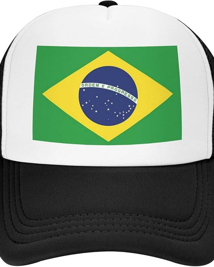 Cute Flag Baseball Cap for Men Women Mesh Trucker Hat Adjustable Patriotic Snapback Baseball Hat for Sports Running