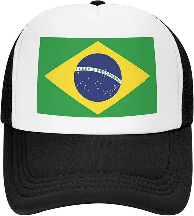 Cute Flag Baseball Cap for Men Women Mesh Trucker Hat Adjustable Patriotic Snapback Baseball Hat for Sports Running