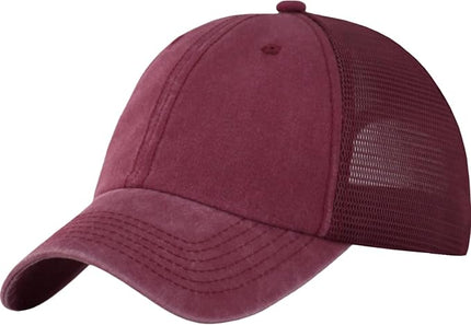 Comfy Vintage Trucker Baseball Hat- M/L/XL/XXL Women Men Unstructured Washed Dad Cap | Snapback | Soft Crown | Soft Mesh
