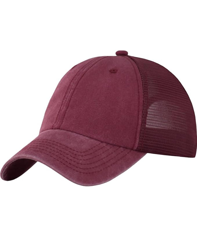 Comfy Vintage Trucker Baseball Hat- M/L/XL/XXL Women Men Unstructured Washed Dad Cap | Snapback | Soft Crown | Soft Mesh