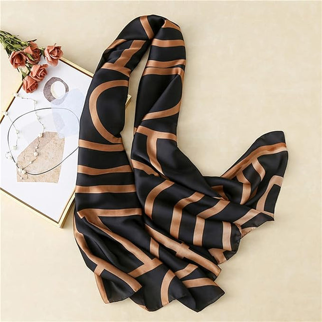 Silk Scarf Mulberry Silk Fashion Scarves Long Lightweight Shawl Wrap …
