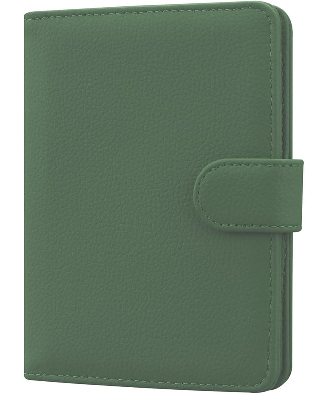 HOTCOOL Passport Holder Travel Essentials Airplane & Cruise Essentials Ship Leather Wallet Cover Case RFID Blocking Women & Men Vacation Travel Accessories Gifts Deals, Litchi - Green