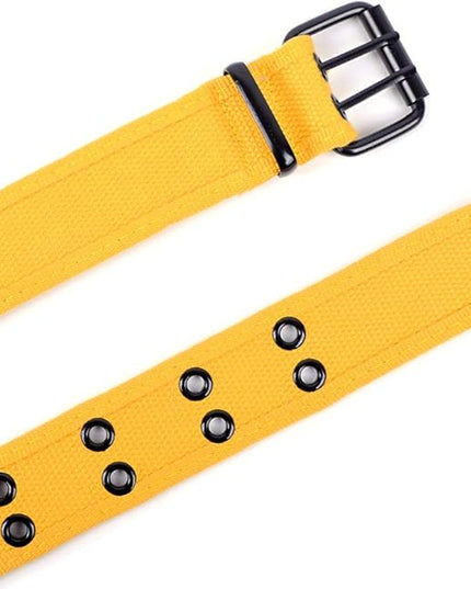 Boxed Gifts Parquet Casual Canvas Belt - Double Hole, Double Grommets for Men & Women