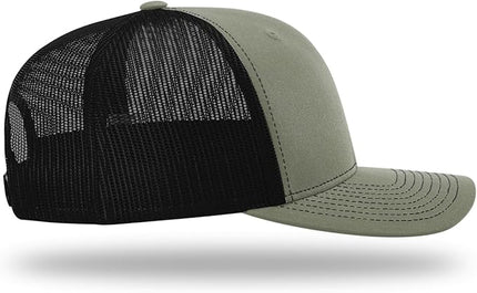 Richardson 112 Trucker Hat - Premium Adjustable Snapback Hat - Structured Six Panel Richardson Blank Caps