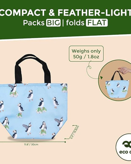 ECO CHIC Insulated Lunch Bag - Waterproof, Reusable Office Lunch Tote Bag for Women & Men - Durable Cooler in Cute Colorful Designs - Ideal for daily lunching