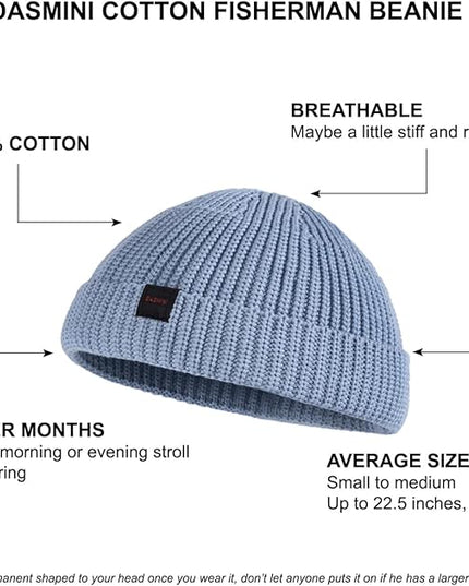 Fisherman Beanie Hats for Men Women,Knit Trawler Skull Cap,Watch Cap,Spring Fall Winter Warm Short Hats