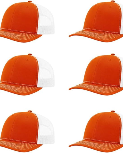 Richardson 112 Classic Six-Panel Adjustable Snapback Trucker Cap | Bulk Packs Available