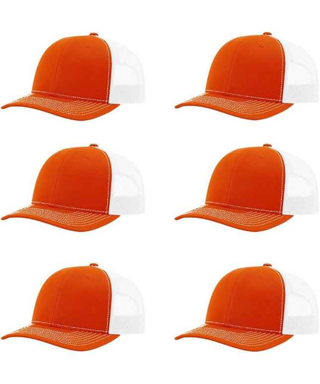Richardson 112 Classic Six-Panel Adjustable Snapback Trucker Cap | Bulk Packs Available