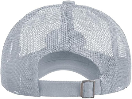 FASHIXD Mesh Baseball Cap for Men Women Summer Breathable Trucker Hats Running Hats Outdoor Sports Quick Dry Hat
