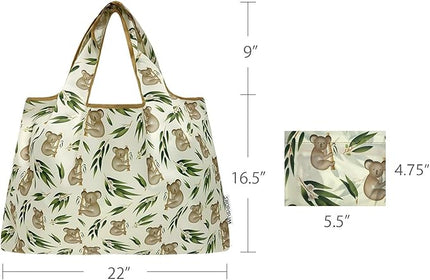 allydrew Large Foldable Tote Nylon Reusable Grocery Bags