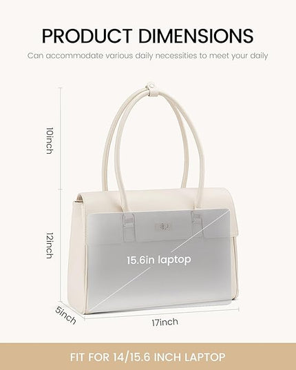 LOVEVOOK Laptop Bag for Women Work Tote Messenger Bag Waterproof Business Office Professional Handbag Shoulder Bag